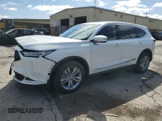 2022 Acura MDX with VIN 5J8YE1H34NL001829, listed as a Copart auction lot 51381795 with 50,698 mi miles and Salvage Title. Bid and sale history available at carsss.com. Image 1.