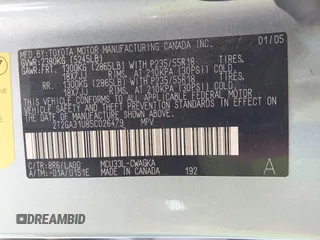 2005 Lexus RX 330 with VIN 2T2GA31U85C026479, listed as a IAAI auction lot 42493455 with 167,539 mi miles and . Bid and sale history available at DreamBid. Image 9.