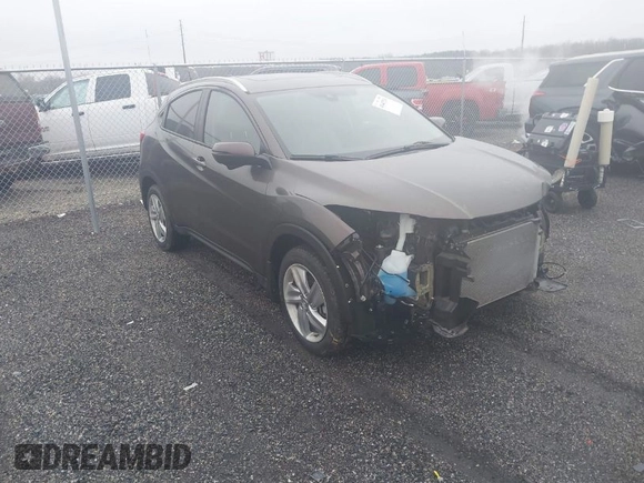2020 Honda HR-V EX with VIN 3CZRU6H54LM735364, listed as a IAAI auction lot 41447526 with 30,998 mi miles. Bid and sale history available at carsss.com. Image 1.