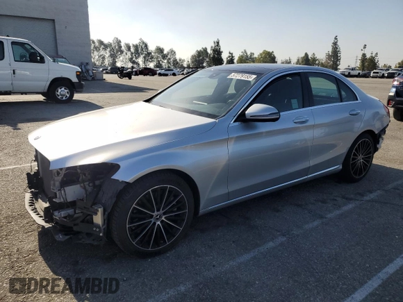 2019 Mercedes-Benz C 300 with VIN 55SWF8DB5KU316936, listed as a Copart auction lot 57279155 with 31,329 mi miles and Salvage title. Bid and sale history available at DreamBid. Image 1.