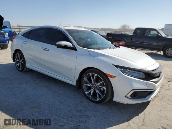 2020 Honda Civic Sedan Touring with VIN 19XFC1F95LE011214, listed as a Copart auction lot 42718735 with 81,185 mi miles and Salvage Title. Bid and sale history available at carsss.com. Image 4.