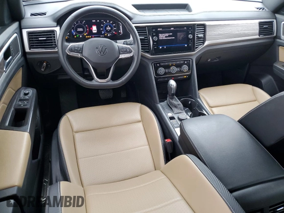 2022 Volkswagen Atlas SE with VIN 1V2KC2CAXNC204602, listed as a Copart auction lot 47306435 with 52,641 mi miles and Salvage title. Bid and sale history available at DreamBid. Image 8.