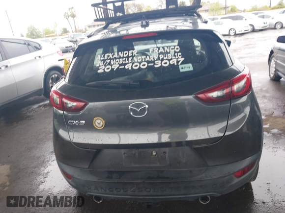 2019 Mazda CX-3 Sport with VIN JM1DKDB75K1454254, listed as a IAAI auction lot 41792073 with 143,021 mi miles. Bid and sale history available at carsss.com. Image 17.