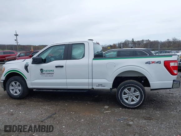 2021 Ford F-150 XL with VIN 1FTEX1EBXMKE25558, listed as a IAAI auction lot 41964121 with 31,488 mi miles and . Bid and sale history available at DreamBid. Image 14.
