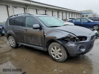 2012 Mitsubishi Outlander ES with VIN JA4AS2AW0CU003615, listed as a Copart auction lot 44958605 with 133,483 mi miles and Salvage Title. Bid and sale history available at carsss.com. Image 4.