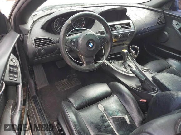 2006 BMW 6 Series 650Ci z VIN WBAEK13406CN75613, wystawiony jako Copart lot #56288515 z przebiegiem 191 640 mil mil oraz Szkoda całkowita • Salvage title. Historia ofert i sprzedaży dostępna na DreamBid. Obrazek 8.