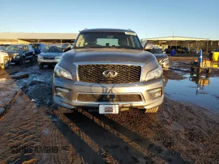 2015 Infiniti QX80 with VIN JN8AZ2NC1F9370925, listed as a Copart auction lot 79489854 with 147,165 mi miles and Salvage Title. Bid and sale history available at carsss.com. Image 5.
