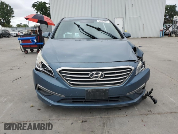2015 Hyundai Sonata 2.4L SE with VIN 5NPE24AF8FH038856, listed as a Copart auction lot 54543965 with 206,522 mi miles and Salvage Title. Bid and sale history available at carsss.com. Image 5.