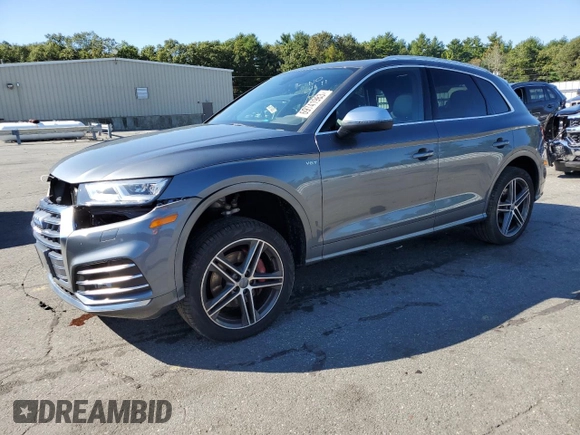 2018 Audi SQ5 Premium Plus with VIN WA1A4AFYXJ2035849, listed as a Copart auction lot 69741983 with 53,505 mi miles and . Bid and sale history available at DreamBid. Image 1.