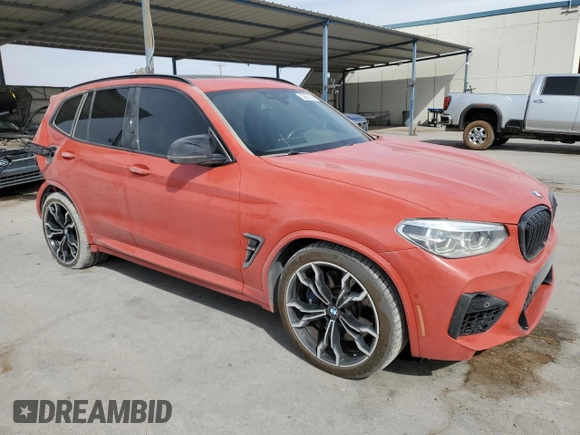 2020 BMW X3 M Competition with VIN 5YMTS0C07LLT11082, listed as a Copart auction lot 50587255 with 64,948 mi miles and Salvage Title. Bid and sale history available at carsss.com. Image 4.