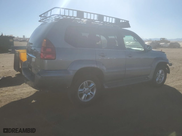 2003 Lexus GX 470 with VIN JTJBT20X830022161, listed as a Copart auction lot 47301415 with 190,023 mi miles and Salvage Title. Bid and sale history available at carsss.com. Image 3.