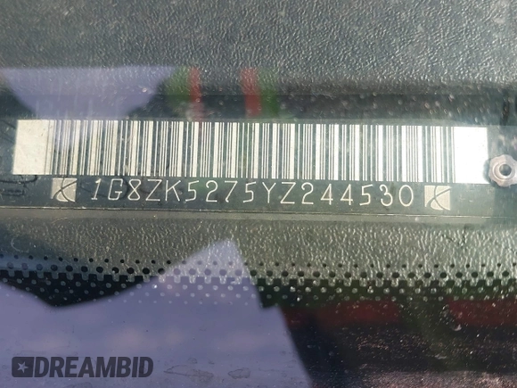 2000 Saturn SL z VIN 1G8ZK5275YZ244530, wystawiony jako IAAI lot #41784896 z przebiegiem 50 332 mil mil oraz . Historia ofert i sprzedaży dostępna na DreamBid. Obrazek 9.