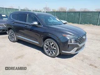 2023 Hyundai Santa Fe Calligraphy z VIN 5NMS54AL9PH627476, wystawiony jako IAAI lot #41857518 z przebiegiem 39 862 mil mil oraz . Historia ofert i sprzedaży dostępna na DreamBid. Obrazek 1.