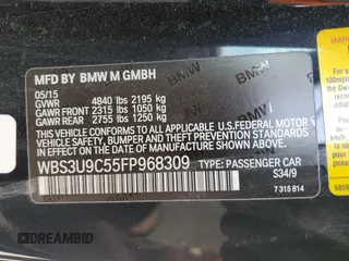 2015 BMW M4 z VIN WBS3U9C55FP968309, wystawiony jako Copart lot #52328155 z przebiegiem 60 459 mil mil oraz Szkoda całkowita • Salvage title. Historia ofert i sprzedaży dostępna na DreamBid. Obrazek 12.