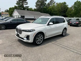 2019 BMW X7 xDrive50i z VIN 5UXCX4C55KLS38210, wystawiony jako Copart lot #59935315 z przebiegiem 126 853 mil mil oraz Czysty tytuł • Clean title. Historia ofert i sprzedaży dostępna na DreamBid. Obrazek 2.
