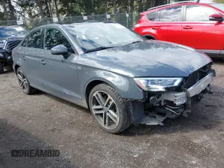 2017 Audi A3 Sedan Premium with VIN WAUAUGFF6H1044150, listed as a IAAI auction lot 42002615 with 60,371 mi miles. Bid and sale history available at carsss.com. Image 1.