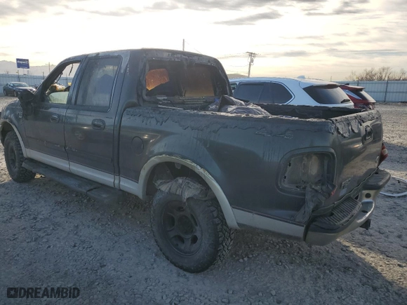 2001 Ford F-150 SuperCrew XLT with VIN 1FTRW08L51KE37549, listed as a Copart auction lot 46435215 with 0 mi miles and Salvage Title. Bid and sale history available at carsss.com. Image 2.