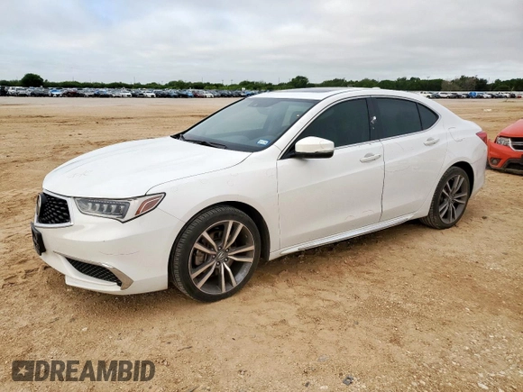 2020 Acura TLX Technology with VIN 19UUB2F48LA001074, listed as a Copart auction lot 60407085 with 49,779 mi miles and Clean title. Bid and sale history available at DreamBid. Image 1.