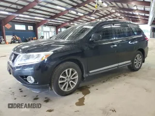 2014 Nissan Pathfinder SL with VIN 5N1AR2MM9EC606630, listed as a Copart auction lot 61011195 with 112,807 mi miles and Salvage title. Bid and sale history available at DreamBid. Image 1.