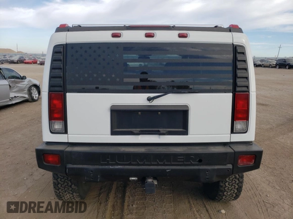 2005 Hummer H2 SUV with VIN 5GRGN23U45H125469, listed as a Copart auction lot 75885744 with 0 mi miles and Salvage Title. Bid and sale history available at carsss.com. Image 6.