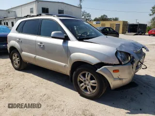 2006 Hyundai Tucson GLS with VIN KM8JN12DX6U393837, listed as a Copart auction lot 75961954 with 215,906 mi miles and Salvage Title. Bid and sale history available at carsss.com. Image 4.