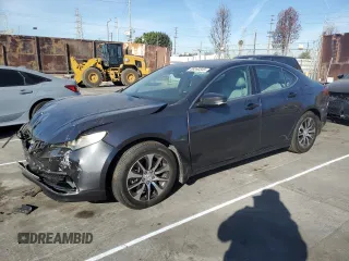 2015 Acura TLX Tech with VIN 19UUB1F5XFA003710, listed as a Copart auction lot 89390345 with 85,622 mi miles and Salvage Title. Bid and sale history available at carsss.com. Image 1.
