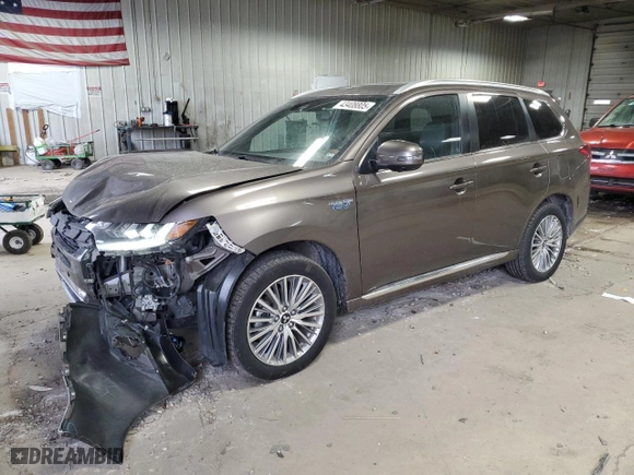 2020 Mitsubishi Outlander PHEV SEL with VIN JA4J24A55LZ009254, listed as a Copart auction lot 43408805 with 82,075 mi miles and Non Repairable. Bid and sale history available at carsss.com. Image 1.