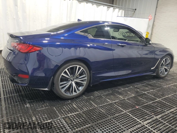 2022 Infiniti Q60 Luxe with VIN JN1EV7KL9NM630223, listed as a Copart auction lot 57433205 with 25,730 mi miles and Clean title. Bid and sale history available at DreamBid. Image 3.
