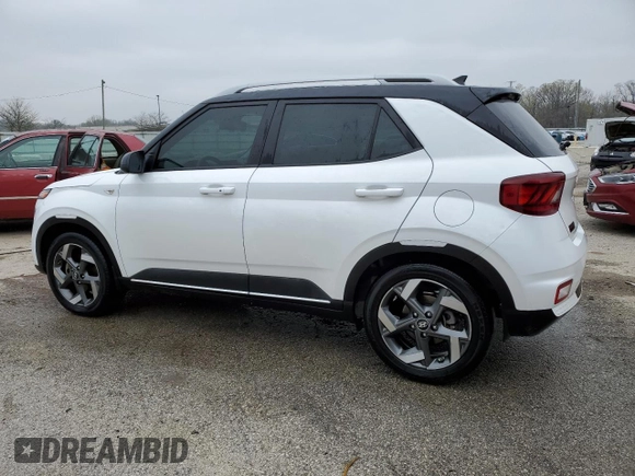 2022 Hyundai Venue Limited with VIN KMHRC8A3XNU184803, listed as a Copart auction lot 52753325 with 76,137 mi miles and Salvage Title. Bid and sale history available at DreamBid. Image 2.