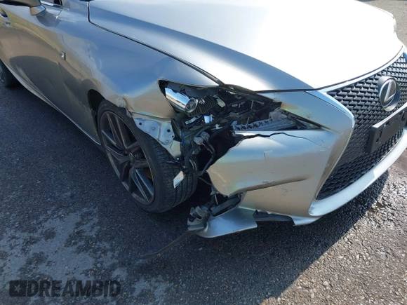 2015 Lexus IS 250 with VIN JTHBF1D29F5050317, listed as a IAAI auction lot 40681786 with 173,799 mi miles. Bid and sale history available at carsss.com. Image 6.