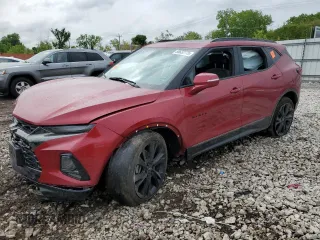 2020 Chevrolet Blazer RS with VIN 3GNKBKRS4LS641708, listed as a Copart auction lot 56632775 with 46,063 mi miles and Salvage title. Bid and sale history available at DreamBid. Image 1.