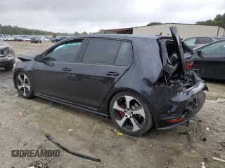 2017 Volkswagen Golf GTI S with VIN 3VW447AUXHM016583, listed as a Copart auction lot 71047254 with 0 mi miles and Salvage Title. Bid and sale history available at carsss.com. Image 2.