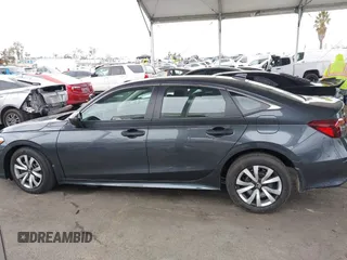 2025 Honda Civic Sedan LX with VIN 2HGFE2F28SH568111, listed as a IAAI auction lot 41740309 with 666 mi miles. Bid and sale history available at carsss.com. Image 14.