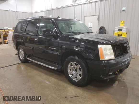 2003 Cadillac Escalade with VIN 1GYEC63T53R151013, listed as a Copart auction lot 86536944 with 420,451 mi miles and Salvage title. Bid and sale history available at DreamBid. Image 4.