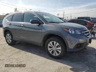 2014 Honda CR-V EX-L with VIN 2HKRM3H74EH555204, listed as a Copart auction lot 45809815 with 75,424 mi miles and Salvage Title. Bid and sale history available at DreamBid. Image 4.