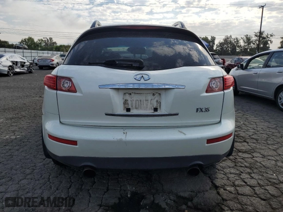 2005 Infiniti FX35 with VIN JNRAS08W75X218197, listed as a Copart auction lot 70484194 with 153,426 mi miles and Salvage Title. Bid and sale history available at carsss.com. Image 6.