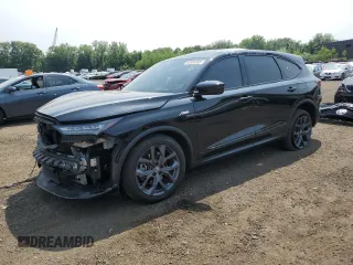 2024 Acura MDX w/A-Spec Package z VIN 5J8YE1H08RL001232, wystawiony jako Copart lot #60906385 z przebiegiem 61 898 mil mil oraz Szkoda całkowita • Salvage title. Historia ofert i sprzedaży dostępna na DreamBid. Obrazek 1.