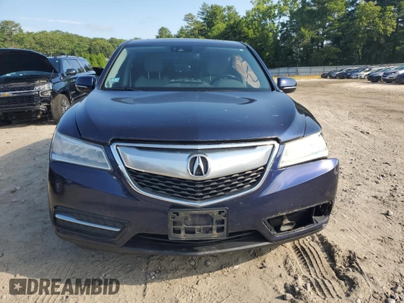 2016 Acura MDX Technology with VIN 5FRYD4H45GB054524, listed as a Copart auction lot 64028205 with 105,750 mi miles and Salvage title. Bid and sale history available at DreamBid. Image 5.