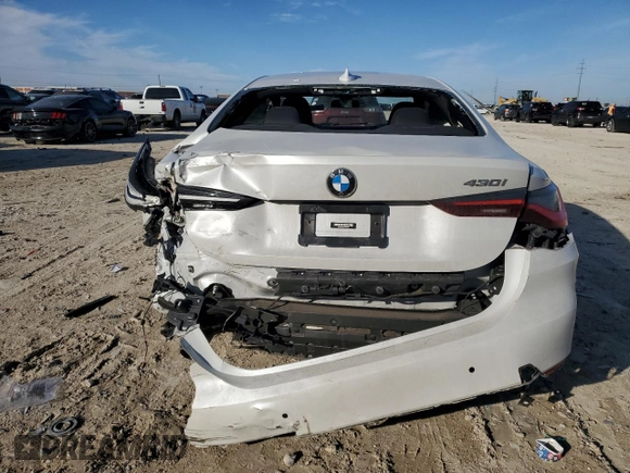 2023 BMW 4 Series 430i с VIN WBA53AP05PCM02174, выставлен на аукционе Copart как лот 88730895 с пробегом Не указан миль и Списание • Salvage title. История ставок и продаж доступна на DreamBid. Изображение 6.