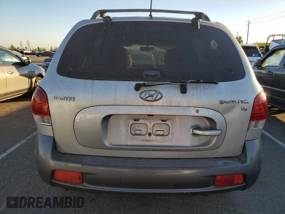 2006 Hyundai Santa Fe GLS with VIN KM8SC13D66U051116, listed as a Copart auction lot 79662704 with 207,884 mi miles and Clean Title. Bid and sale history available at carsss.com. Image 6.