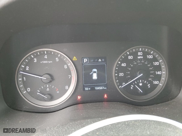 2016 Hyundai Tucson SE with VIN KM8J3CA40GU035411, listed as a Copart auction lot 49627215 with 104,567 mi miles and Salvage Title. Bid and sale history available at carsss.com. Image 9.
