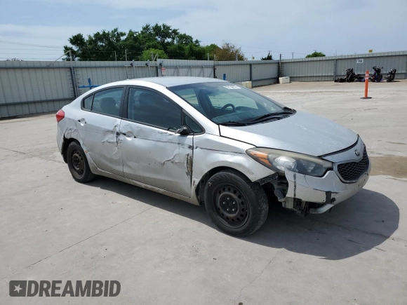 2016 Kia Forte LX with VIN KNAFK4A64G5493352, listed as a Copart auction lot 52154635 with 163,285 mi miles and Salvage Title. Bid and sale history available at carsss.com. Image 4.