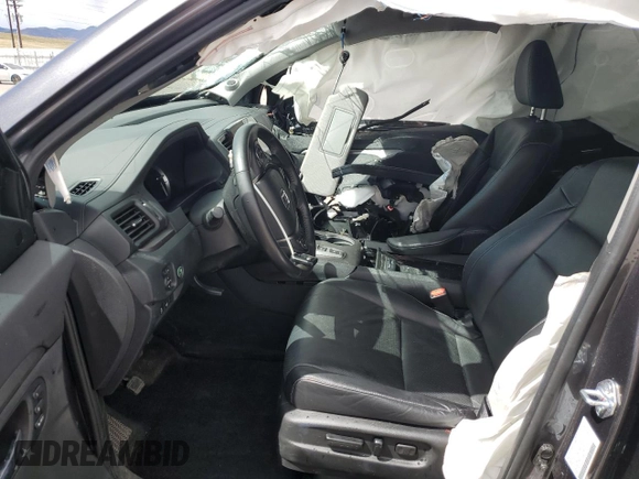 2023 Honda Ridgeline RTL-E with VIN 5FPYK3F78PB010961, listed as a Copart auction lot 51458635 with 33,508 mi miles and Salvage title. Bid and sale history available at DreamBid. Image 7.