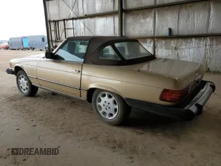 1983 Mercedes-Benz 380 with VIN WDBBA45A9DB027768, listed as a Copart auction lot 49116105 with 154,332 mi miles and Clean Title. Bid and sale history available at carsss.com. Image 2.