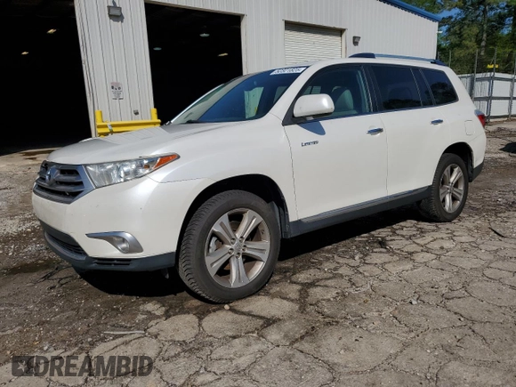 2012 Toyota Highlander Limited with VIN 5TDDK3EH9CS173254, listed as a Copart auction lot 52321825 with 168,789 mi miles and Salvage Title. Bid and sale history available at carsss.com. Image 1.