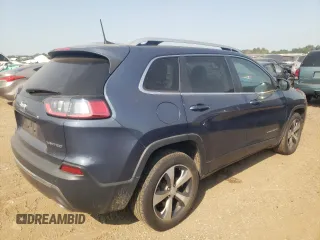 2020 Jeep Cherokee Limited with VIN 1C4PJLDX4LD596814, listed as a Copart auction lot 64524984 with 55,593 mi miles and Salvage title. Bid and sale history available at DreamBid. Image 3.