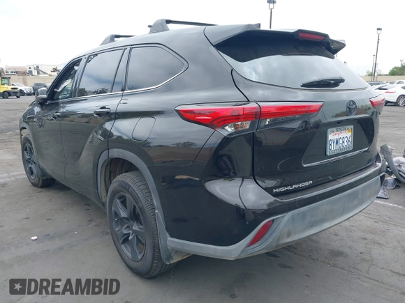 2021 Toyota Highlander L with VIN 5TDCZRAH1MS085834, listed as a IAAI auction lot 42104266 with 48,133 mi miles and . Bid and sale history available at DreamBid. Image 3.