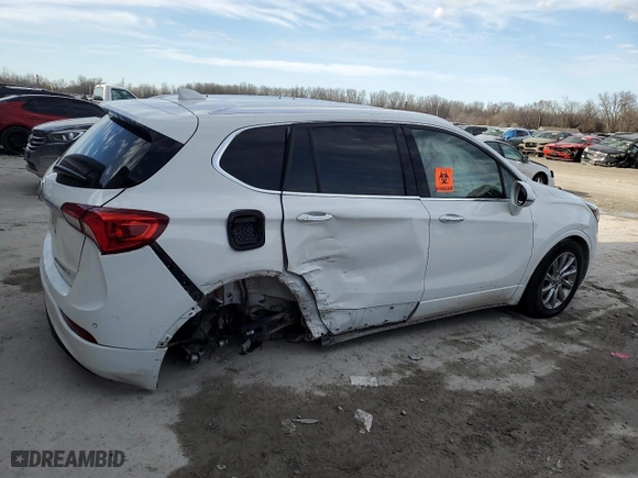 2020 Buick Envision Essence with VIN LRBFXCSA1LD226458, listed as a Copart auction lot 46991465 with 91,595 mi miles and Salvage Title. Bid and sale history available at carsss.com. Image 3.