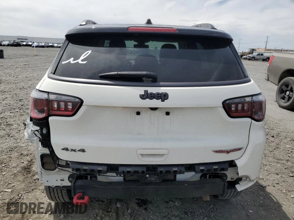 2020 Jeep Compass Trailhawk with VIN 3C4NJDDB5LT195235, listed as a Copart auction lot 62344635 with 65,378 mi miles and Salvage title. Bid and sale history available at DreamBid. Image 6.