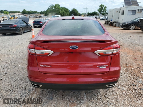 2020 Ford Fusion Titanium with VIN 3FA6P0K91LR180973, listed as a Copart auction lot 60023215 with 26,615 mi miles and Salvage title. Bid and sale history available at DreamBid. Image 6.